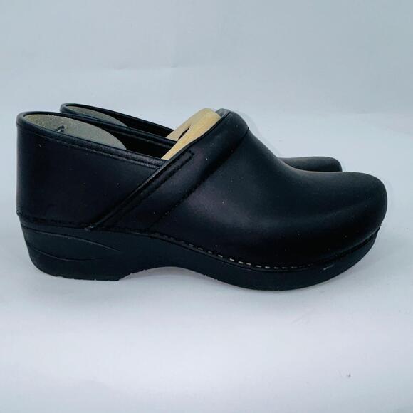DANSKO WOMENS WIDE XP 2.0 BLACK PULL-UP COMFORT CLOGS 3959-470202 CLOG SIZE 7.5W - Picture 1 of 5